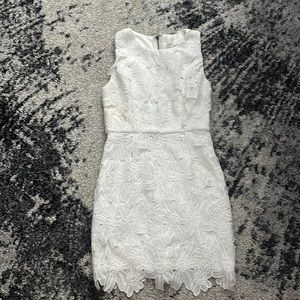 White lacy ASTR dress